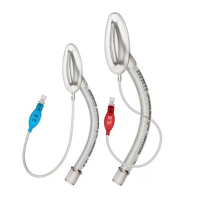 comprare Maschera Laringea Monouso Rinforzata LMA Cuff in Silicone di Grado Medico Tubo in PVC Trasparente con Filo d'Acciaio Classe II Consumabili per Anestesia fabbricazione online