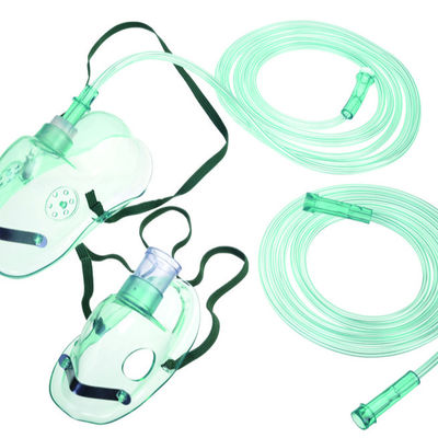 comprare Maschera mediana per respiratori a tubo di 2 m Maschera per il viso pediatrica in PVC Maschera trasparente per ossigeno fabbricazione online