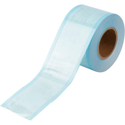 comprare 100mm*100mm Medica Stigliatura Termica Sterilizzazione Borsa a Rollo Gussettato Blu fabbricazione online