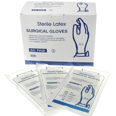 comprare Guanti usa e getta Guanti per esami chirurgici Guanti 7.5 Lattice sterile Guanti senza polvere di qualità medica per una maggiore protezione fabbricazione online