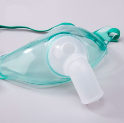 comprare Maschera per tracheostomia per adulti in PVC trasparente con connettore girevole a 360°, maschera per ossigeno medicale sterilizzata con EO di classe II fabbricazione online