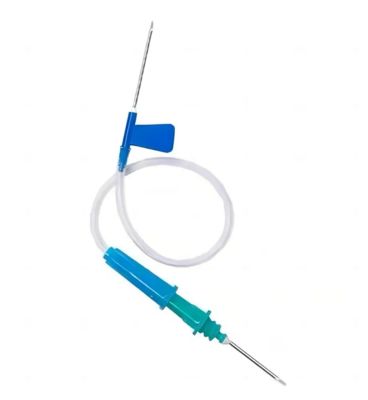 comprare Sterile Single Wing Scalp Vein Set with Disposable Ultra-Fine Needle for Blood Collection and IV Therapy fabbricazione online
