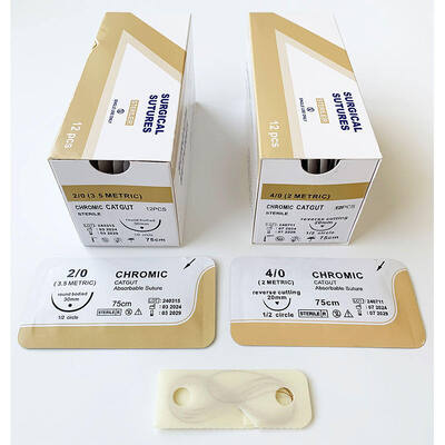 comprare Sutura catgut assorbibile - Sutura chirurgica biodegradabile ad alta resistenza per la chiusura delle ferite fabbricazione online