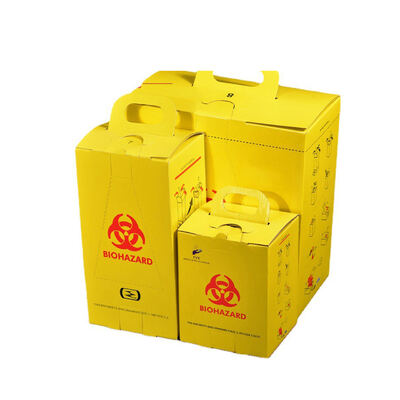 comprare Contenitore per oggetti taglienti in carta Kraft ecologica - Contenitore per biohazard resistente alla perforazione con certificazione ISO/CE fabbricazione online