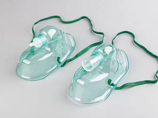 comprare Anestesia e maschera respiratoria in PVC/silicone di grado medico con connettore Luer regolabile e confezionamento sterile fabbricazione online