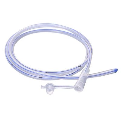 Buon prezzo Tubo gastrico in silicone di qualità medica al 100% con striscia blu radiopaca e punta chiusa arrotondata per un'alimentazione nasogastrica sicura in linea