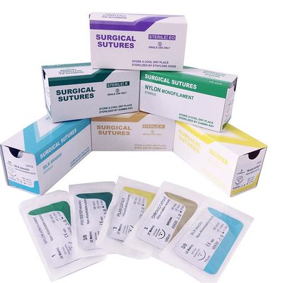 Buon prezzo Acido poliglicolico ((PGA) Suture chirurgiche 910 Vicry Silk Chromic Catgut Nylon Suture chirurgica in linea