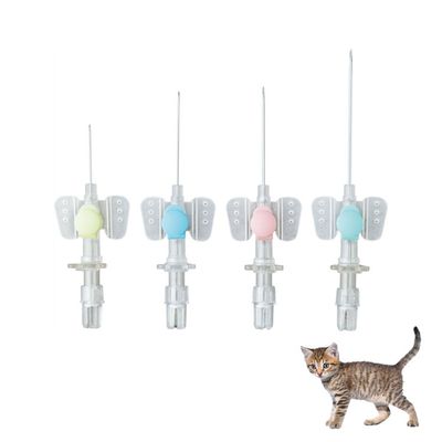 Buon prezzo Dispositivo per uso medico Catetere IV endovenoso di tipo farfalla Canula endovenosa con tappo di eparina per cure di infusione animale in linea