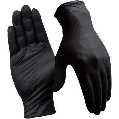 Buon prezzo Nitrile Black Powder Free Vinyl Disposable Protection Gloves For Household Kitchen in linea
