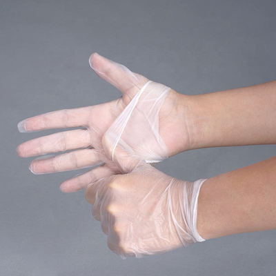 Buon prezzo Guanti in PVC di alta qualità Guanti monouso antiscivolo e resistenti all'usura per saloni di bellezza e manipolazione alimentare in linea