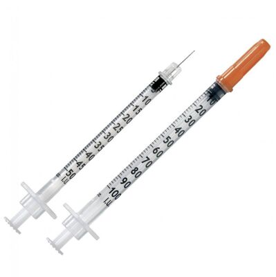 Buon prezzo Siringa di insulina sterile usa e getta - ago fisso da 1 ml/ 0,5 ml/ 0, 3 ml, materiale PVC ad alta trasparenza, certificato CE e ISO in linea