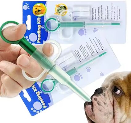 Buon prezzo Kit di alimentazione per animali domestici in plastica di grado medico certificato CE con punte di silicone per cani e gatti in linea