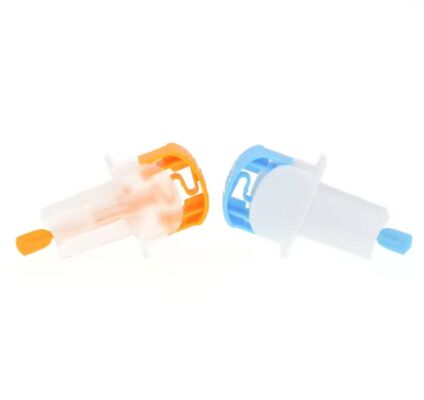 Buon prezzo Lancetta di sicurezza sterile monouso per prelievo di sangue, 28G, auto-ritraente a pressione in linea