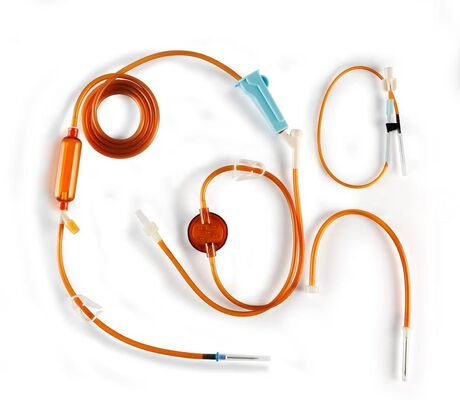 Buon prezzo Set per infusione IV monouso a prova di luce 20/ 60 gocce con ago in linea
