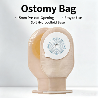 Buon prezzo Sacchetto per stomia monouso adesivo Open-End Drenabile per colostomia Sacchetto fecale per cura dello stoma CE Certificato Classe I per adulti In linea