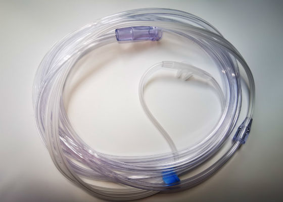 Buon prezzo Grado medico curvo della cannula della metropolitana del lume nasale dell'ossigeno respiratorio in linea